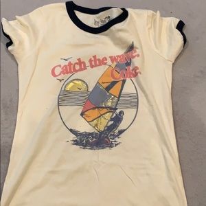 *Peachy color Catch the wave coke shirt